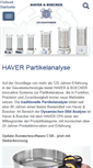 Mobile Screenshot of haver-partikelanalyse.com